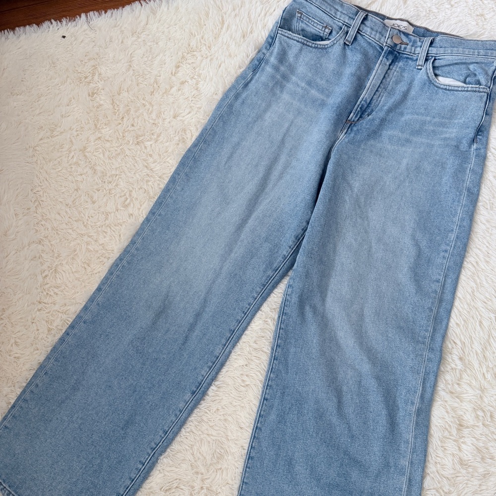Joe's Jeans Light Blue Wide Leg Denim - Picture 3 of 5